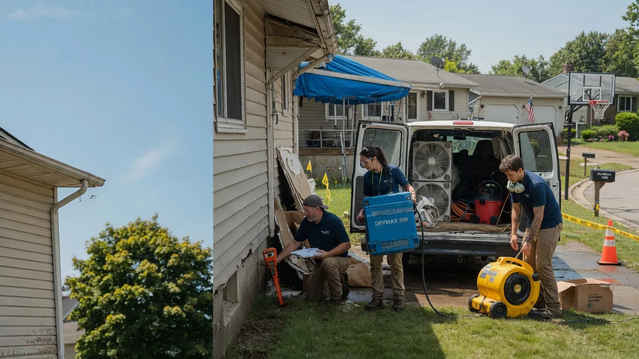 Ceiling Leak Cleanup in Canal Winchester, OH near me