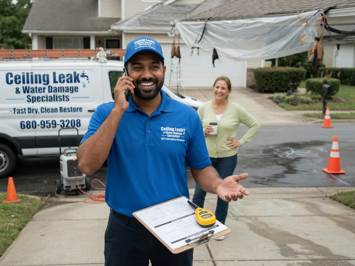 Ceiling Leak Cleanup Canal Winchester, OH FAQs